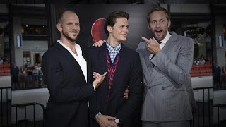 Alexander Skarsgard Scares His Brother Bill at It LA Premiere [upl. by Anihtyc]