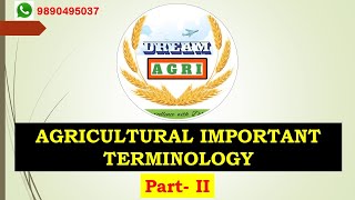 Important Agricultural Terminology Part II [upl. by Romo]