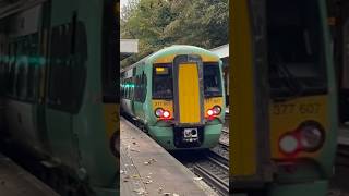 Southern Class 377 leaving Carshalton Station “Hey Kids” [upl. by Nadual]