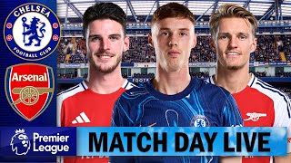 Rice And Odegaard Start  Chelsea Vs Arsenal  Match Day Live [upl. by Riehl]