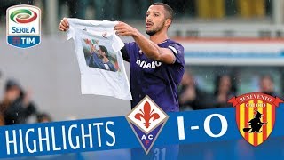 Fiorentina  Benevento 10  Highlights  Giornata 28  Serie A TIM 201718 [upl. by Ahsinawt]