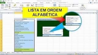 Carregar Combobox em ORDEM ALFABÉTICA com Códigos Excel VBA [upl. by Mallory]