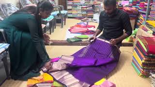 Mangalagiri pattu sarees direct from weavers  Mangalagiri  Durga Handlooms [upl. by Angadresma268]