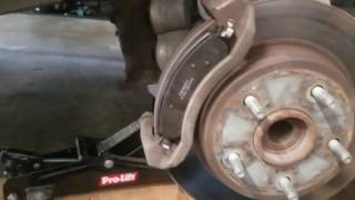 Quick vid while Im swapping brake pads on the 2014 Ram 1500 [upl. by Suivatnod]