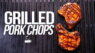 THE BEST GRILLED PORK CHOPS THAT YOU REALLY NEED TO MAKE  SAM THE COOKING GUY [upl. by Llerdnad]