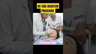 Ng tube insertion procedure demonstration shorts feedingtube demonstration practical [upl. by Siriso]