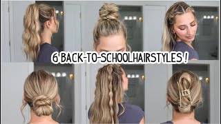 6 EASY amp TRENDY BACK TO SCHOOL HAIRSTYLES 2023 Long Medium amp Short Hairstyles [upl. by Livy]