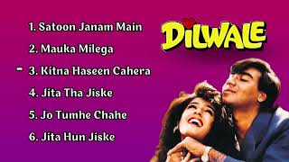 Dilwale Movie All Songs Ajay Devgan Raveena Tandon Sunil Shetty Hindi Movie Song [upl. by Aneetsirk919]