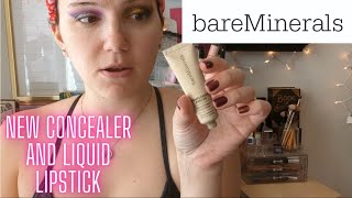 NEW BARE MINERALS COMPLEXION RESCUE CONCEALER REVIEW AND WEAR TEST [upl. by Renae976]