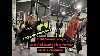 5 Different ways to Build Explosive Power on the Jammer  NFL Workouts [upl. by Lundell682]