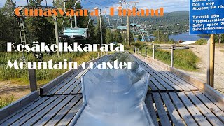 Mountain coaster  Kesäkelkkarata  Ounasvaara  Finland [upl. by Ednalrym]