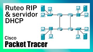 Turorial Cisco Packet Tracer Ruteo RIP y servidor DHCP [upl. by Brass]