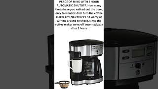 Hamilton Beach 2Way 12 Cup Programmable Drip Coffee Maker amp Single Serve Machine Glass Carafe [upl. by Casey323]