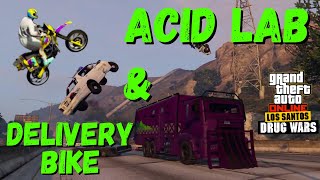 Acid Lab amp Delivery Bike Customization  GTA 5 Online Los Santos Drug Wars DLC [upl. by Jo Ann]