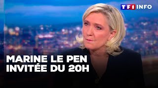 Marine Le Pen invitée du 20H  quotun réquisitoire révoltantquot｜TF1 INFO [upl. by Reede863]