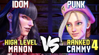 iDom 14 Ranked Manon vs Punk 4 Ranked Cammy STREET FIGHTER 6 Showdown [upl. by Della233]