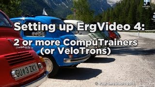 ErgVideo Setup 2 CompuTrainers for 2 users [upl. by Onairam]