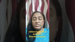 Carbon Footprint in Hindi carbondioxide amp Greenhouse gases shortsfeed ytshorts Civil101 [upl. by Drake]