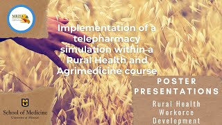 Implementation of a telepharmacy simulation within a Rural Health and Agrimedicine course [upl. by Meehahs]