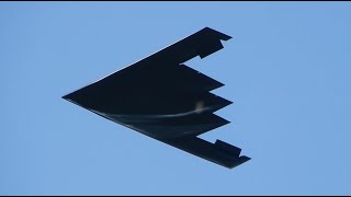 2024 B2 Stealth Bomber Rose Bowl Flyover Pasadena California Football Game [upl. by Nylitsirk]