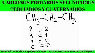 Escribir la cantidad de carbonos primarios secundarios terciarios y cuaternarios [upl. by Acinoed]