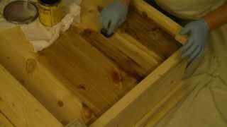 How To  Stain Pine Furniture  Conditioning [upl. by Tresa]