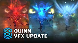 Quinn VFX Update Comparison  League Of Legends [upl. by Aldos]