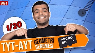 Mikro Deneme 1  TYT AYT Geometri Deneme Çözümü  2024 Güncel [upl. by Enirehs]