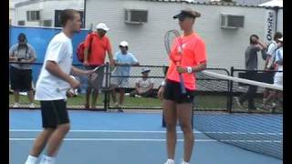 Elena Dementieva practice in Sydney 2010WMV [upl. by Arahsal]