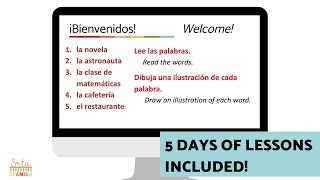 Cognates Unit Lesson Plan and Activities for Spanish Class [upl. by Cirdec]