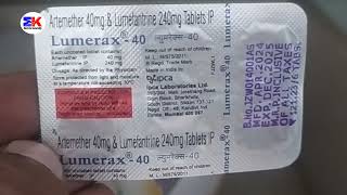 Lumerax 40 Tablet  Artemether and Lumefantrine Tablet  Lumerax 40mg Tablet Uses Benefit Dosage [upl. by Clapper125]