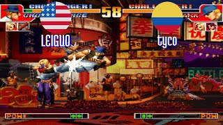 FT5 kof97 LEIGUO US vs tyco CO King of Fighters 97 Fightcade Oct 31 [upl. by Fleeman]