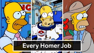 Every Job Homer Simpsons Ever Had  WIRED [upl. by Essyla761]