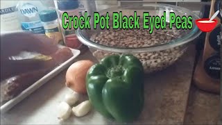 DIY ✰ How To Cook Black Eyed Peas In Crock Pot 🍴🍚 101 [upl. by Nylhtak]