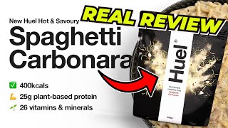 Huel Hot and Savoury Spaghetti Carbonara  Real Review [upl. by Joselyn]