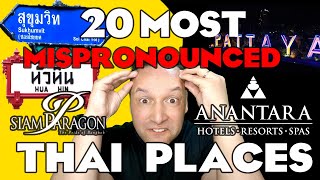 20 Most Butchered Mispronounced Place Names in Thailand  Finally pronounce Anantara Correctly [upl. by Pammie]