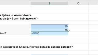 Rekenen met formules in Excel [upl. by Ahtnicaj]