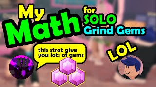 solo gem grind  Math Solo Gem grind no tds accelerator no elf camp [upl. by Tik]