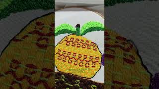 Como bordar frutas embroidery bordadoamano bordadofacil tutorial [upl. by Fanni]