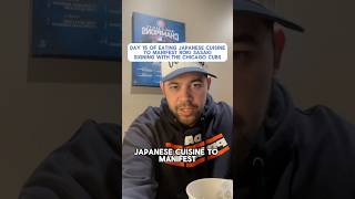 Day 15  Eating Japanese cuisine to manifest Roki Sasaki signing with the Chicago Cubs mlb shorts [upl. by Buonomo744]