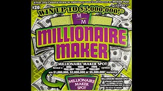 💥💰CLAIMER WIN 💰💥 CA Lottery Scratchers Millionaire Maker 🍀💥 [upl. by Arec]