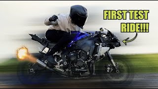 2023 Yamaha R1 Wrecked Bike Rebuild  Part 6 [upl. by Acirretal6]