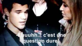 taylor lautner interview sous titres français au mtv vma 2009 [upl. by Etnahc]