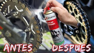 9 GRANDES ERRORES al LUBRICAR CADENA de MOTO 🫢 ¿Lo Sabias [upl. by Nelleoj]