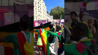 Ethiopians amp Africans Celebrate Tamirat Tolas Gold Medal Win in Mens Marathon paris2024 Olympics [upl. by Lekzehcey3]