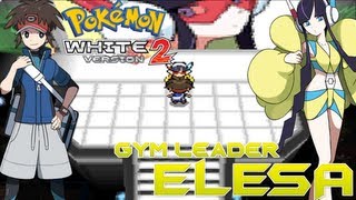 Pokémon White 2 English  Gym Leader Elesa Battle [upl. by Snoddy954]