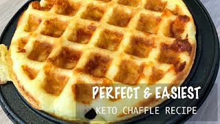 PERFECT amp EASIEST Keto Chaffle Recipe [upl. by Eiaj777]