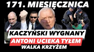 171 MIESIĘCZNICA SMOLEŃSKA – MACIEREWICZ UCIEKA❗️LUDZIE WYGNALI KACZYŃSKIEGO I ZASIEKI NA POMNIKU [upl. by Sinnard]