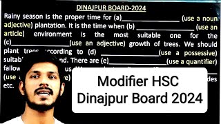 Modifier HSC  Dinajpur Board 2024  dinajpurboard2024 [upl. by Munafo]