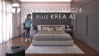 TWINMOTION 20241 TUTORIAL SERIES  35 Interior Rendering  KREA AI [upl. by Limbert]